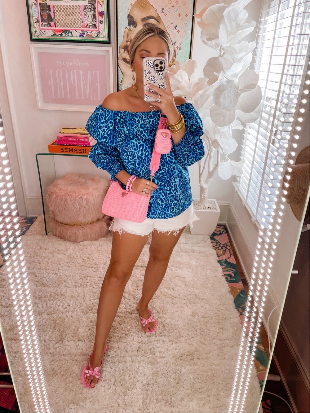 Lilly Pulitzer Beatrix off-the-shoulder top 💙